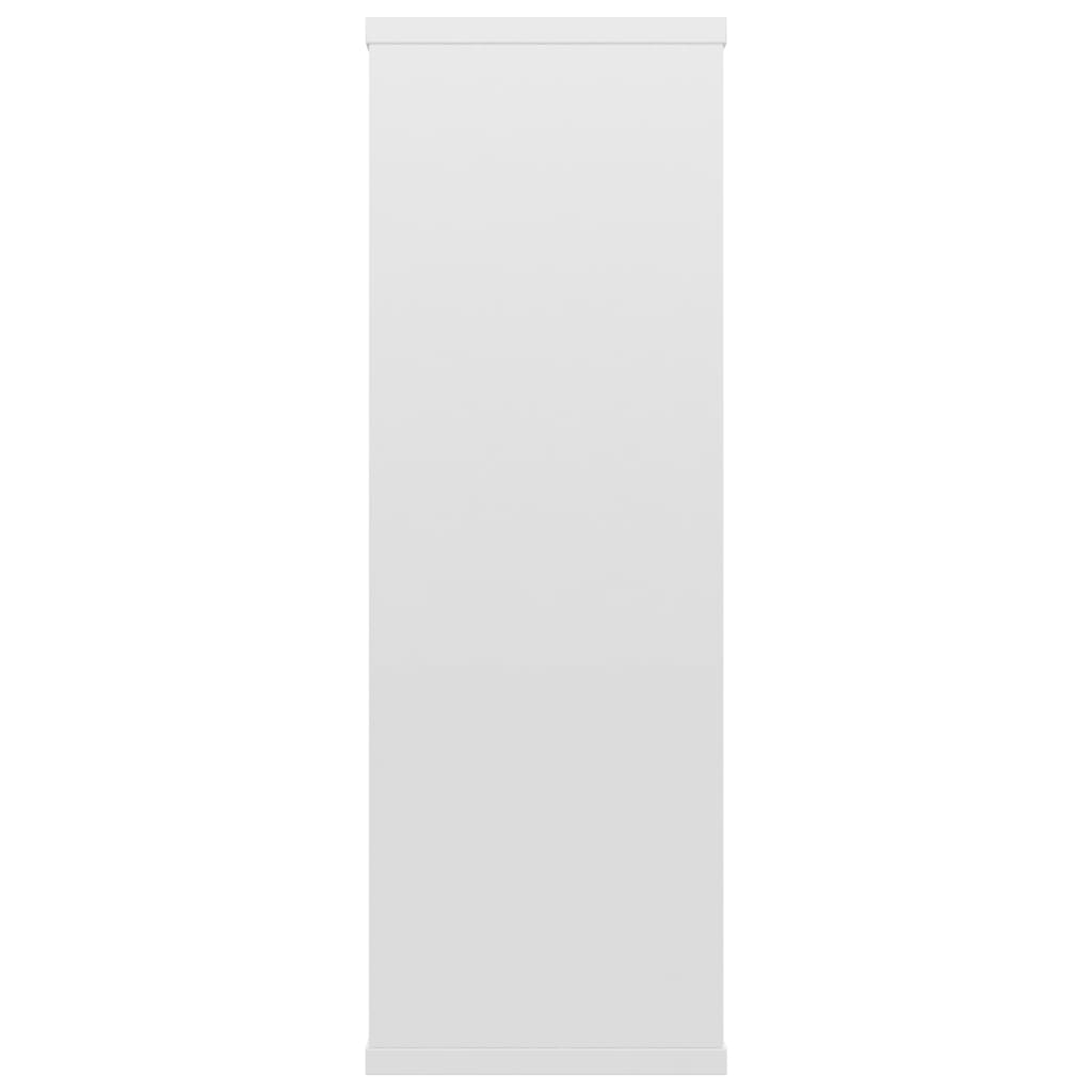Zidne police visoki sjaj bijele 104x20x58,5cm konstruirano drvo