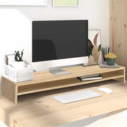 Stalak za monitor boja hrasta sonome 100 x 24 x 13 cm drvena