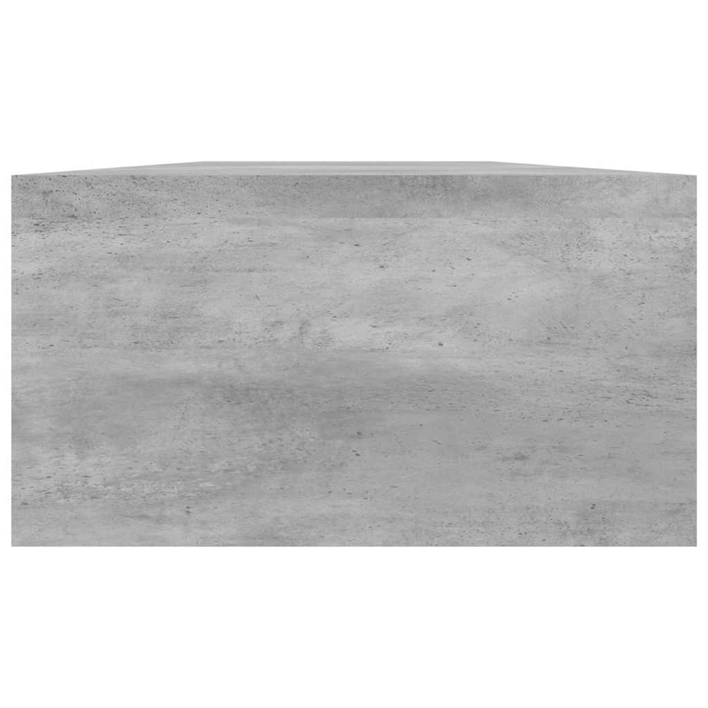Stalak za monitor boja betona 100x24x13 cm konstruirano drvo