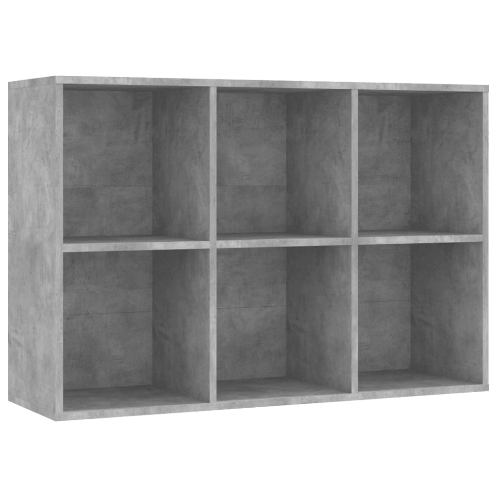 Ormarić za knjige / komoda siva boja betona 66x30x98 cm iverica