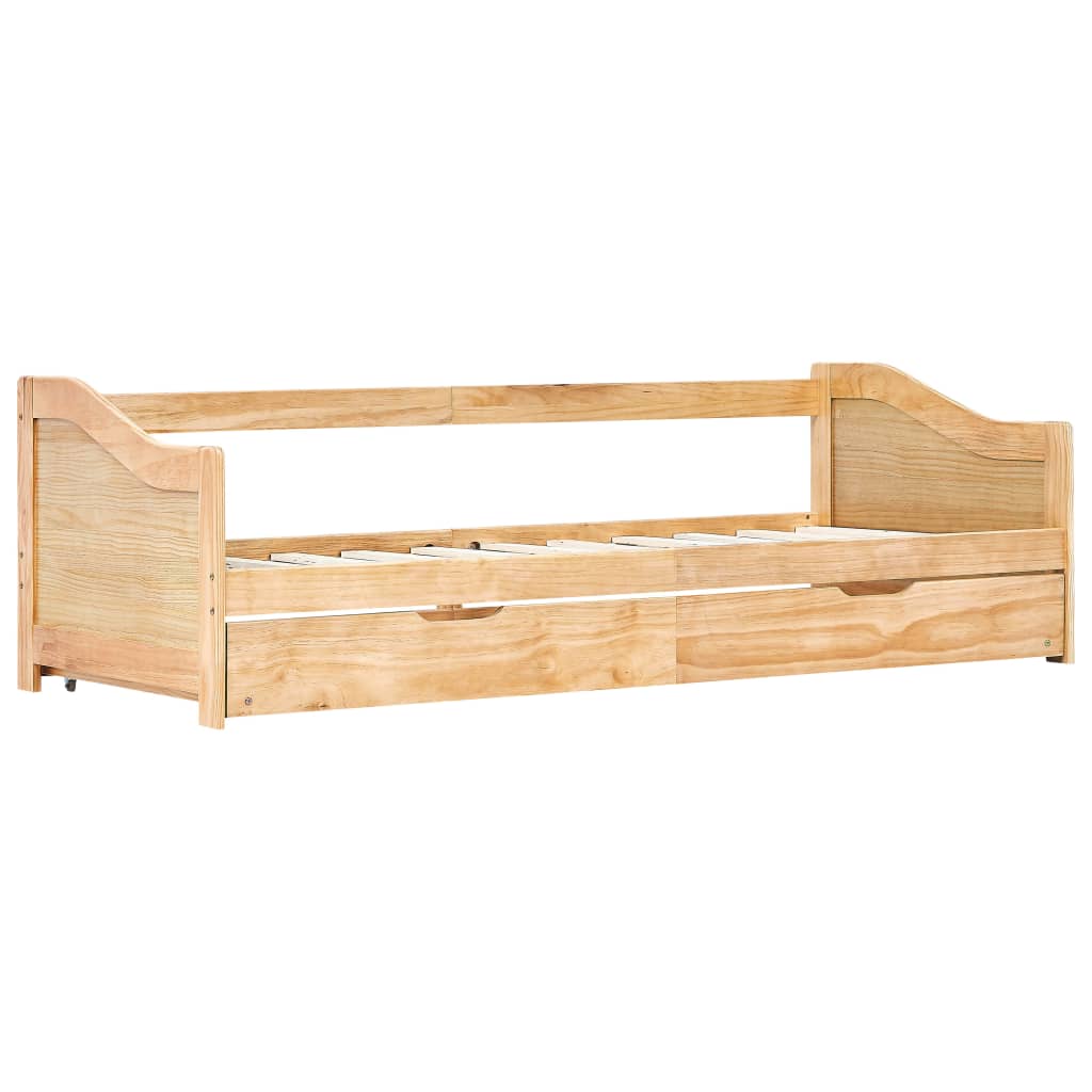 Okvir za krevet na razvlačenje od borovine 90 x 200 cm