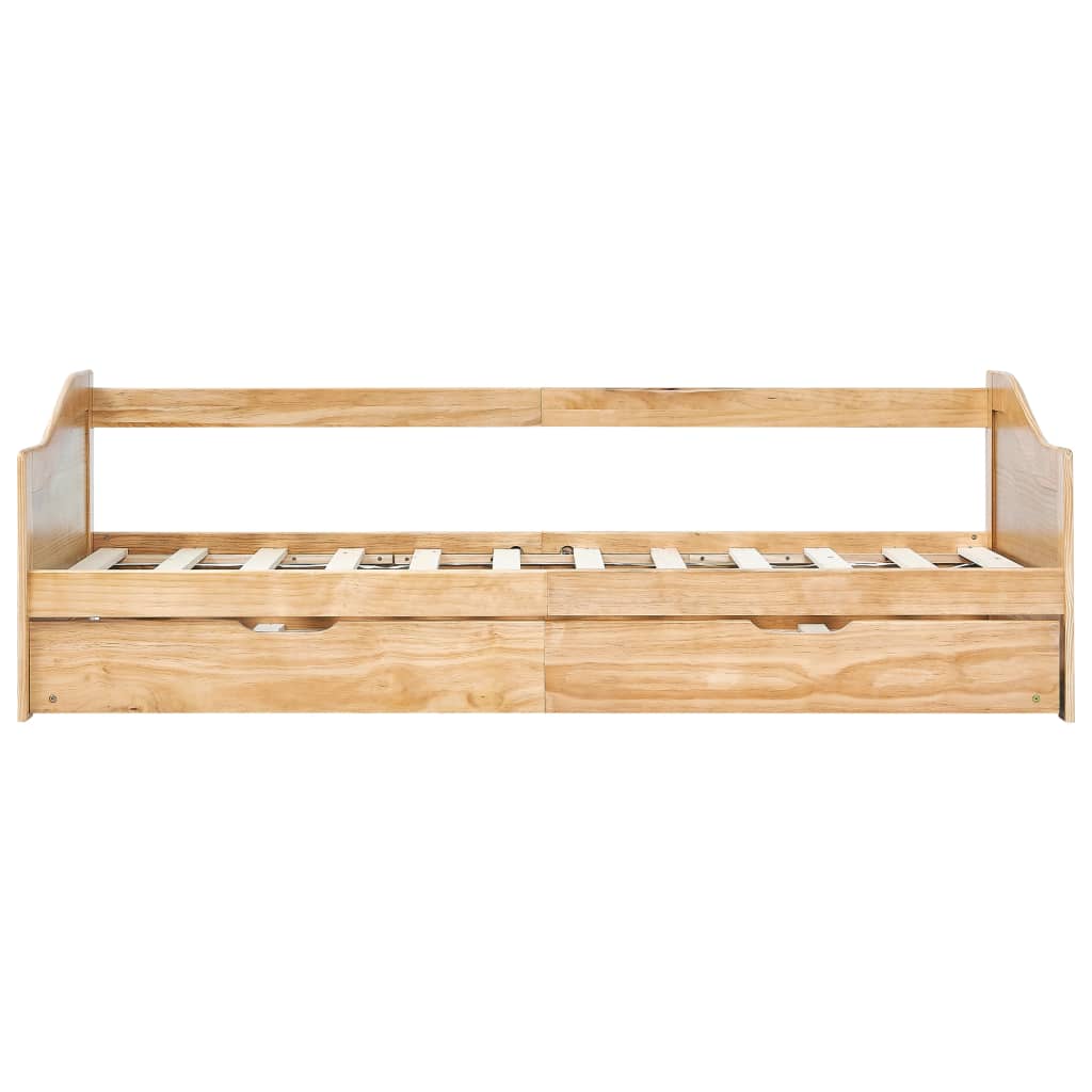 Okvir za krevet na razvlačenje od borovine 90 x 200 cm