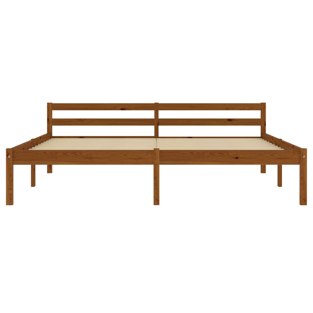 Okvir za krevet od masivne borovine boja meda 160 x 200 cm