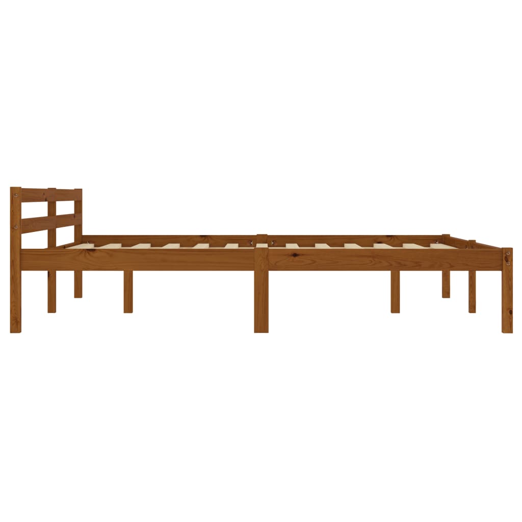 Okvir za krevet od masivne borovine boja meda 160 x 200 cm