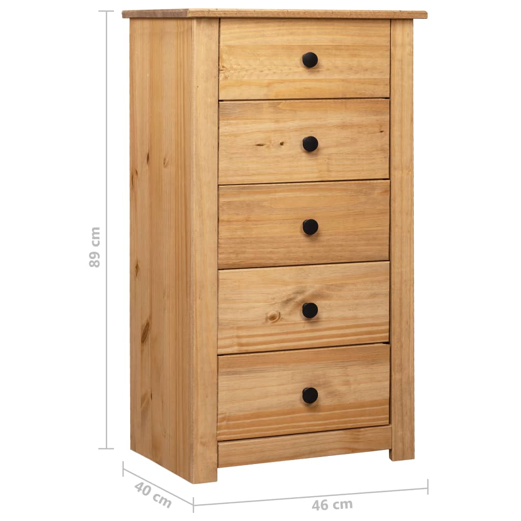 Komoda od borovine 46 x 40 x 89 cm asortiman Panama