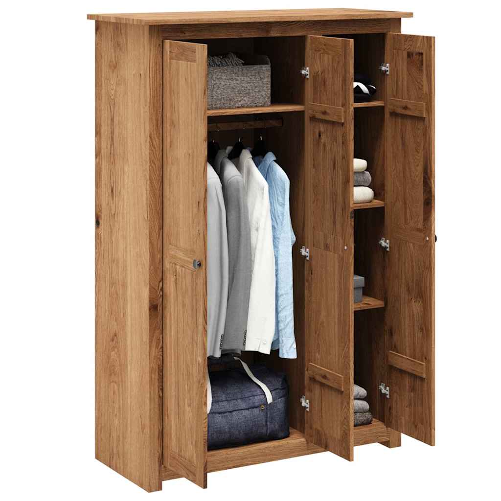 Ormar od borovine s 3 vrata 118x50x171,5 cm asortiman Panama