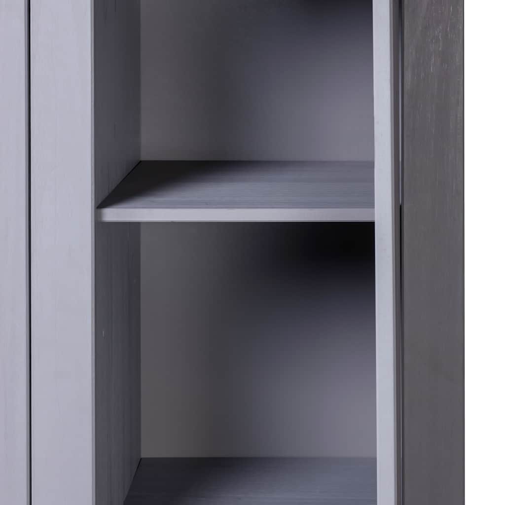 Ormar od borovine 3 vrata sivi 118x50x171,5 cm asortiman Panama