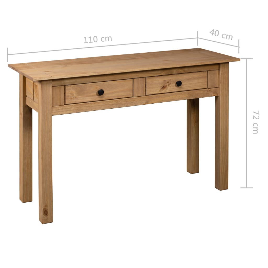 Konzolni stol od masivne borovine 110x40x72 cm asortiman Panama