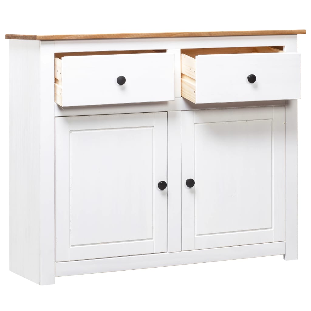 Komoda od borovine bijela 93 x 40 x 80 cm asortiman Panama