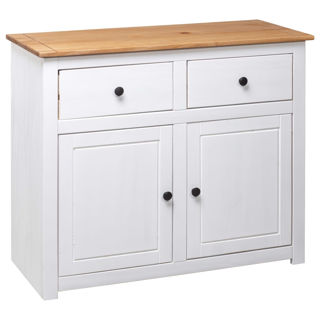 Komoda od borovine bijela 93 x 40 x 80 cm asortiman Panama
