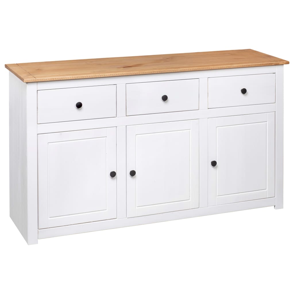 Komoda od borovine bijela 135 x 40 x 80 cm asortiman Panama