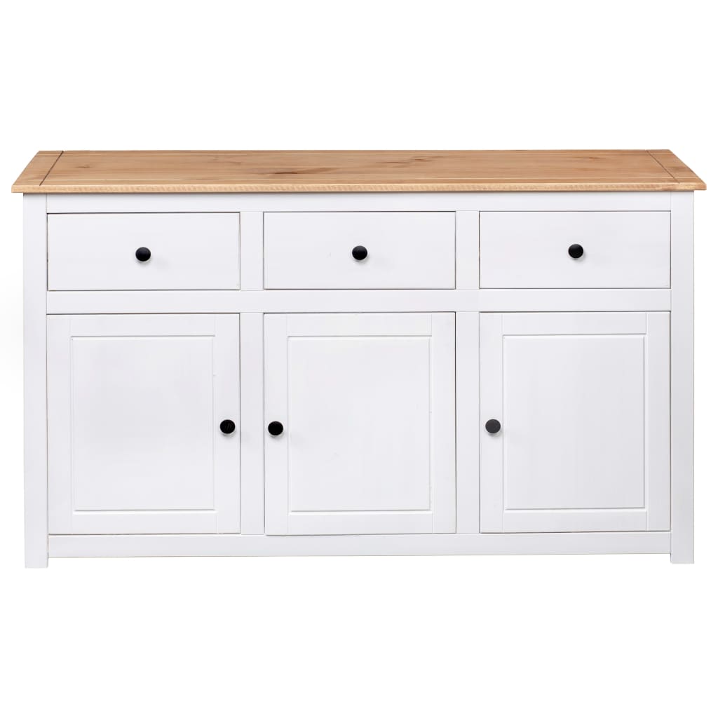 Komoda od borovine bijela 135 x 40 x 80 cm asortiman Panama