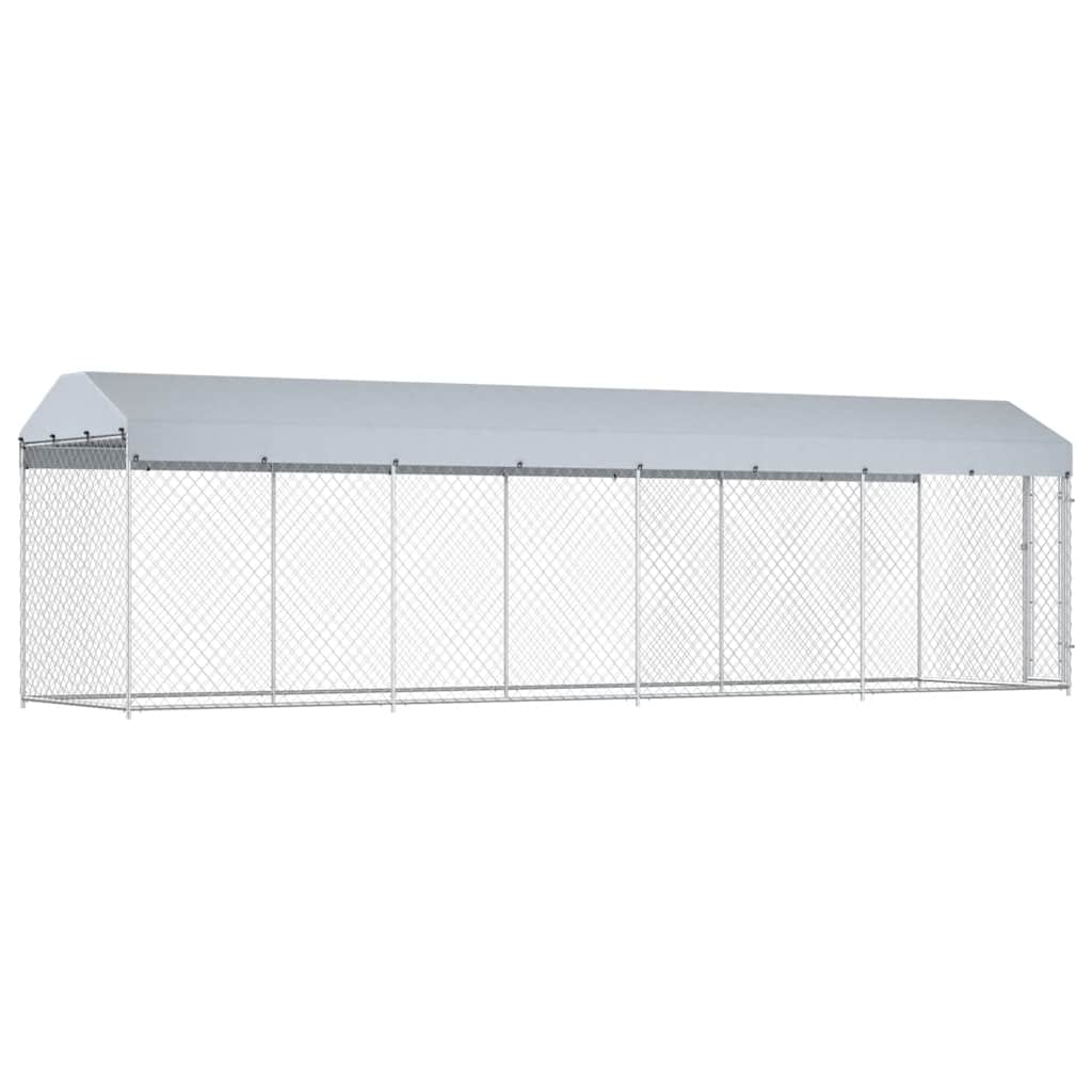 Vanjski kavez za pse s krovom 760 x 190 x 225 m