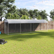 Vanjski kavez za pse s krovom 760 x 190 x 225 m
