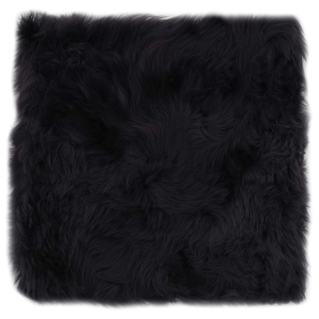 Jastučići za stolice 2 kom tamnosmeđi 40x40 cm prava ovčja koža