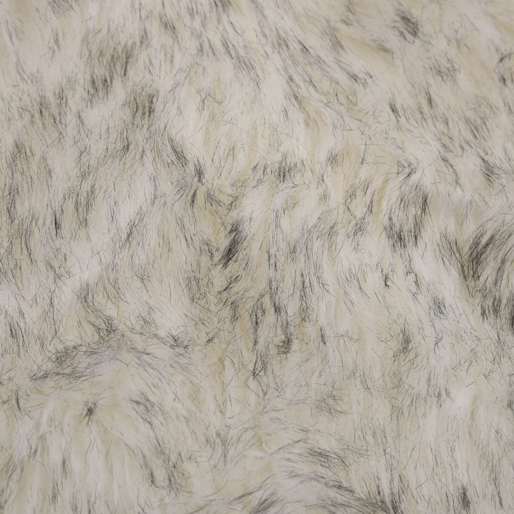Tepih od umjetne ovčje kože 60 x 90 cm sivi prošarani