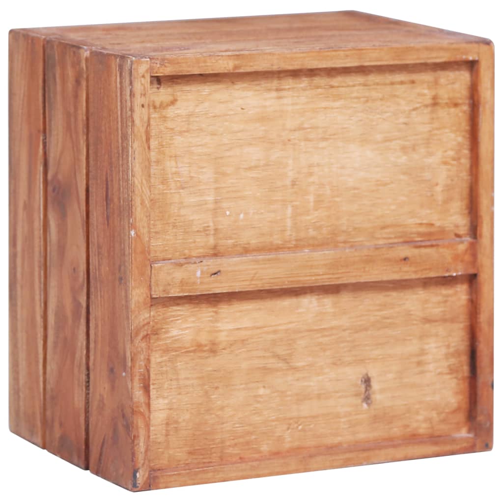 Noćni ormarić s 3 ladice 35x25x35 cm masivno drvo mahagonija