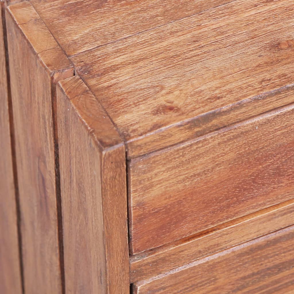 Noćni ormarić s 3 ladice 35x25x35 cm masivno drvo mahagonija