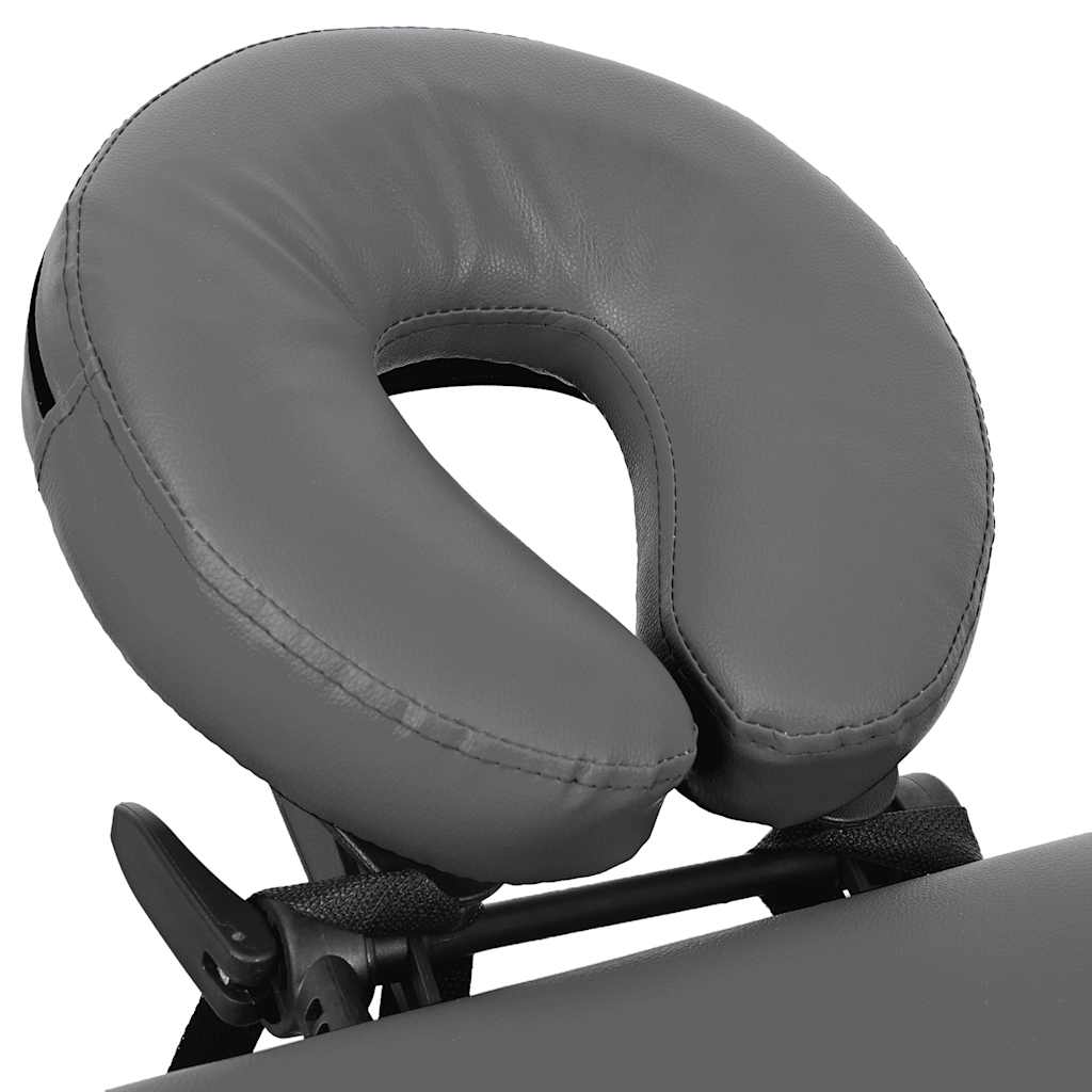 Masažni stol s 4 zone i aluminijskim okvirom antracit 186x68 cm