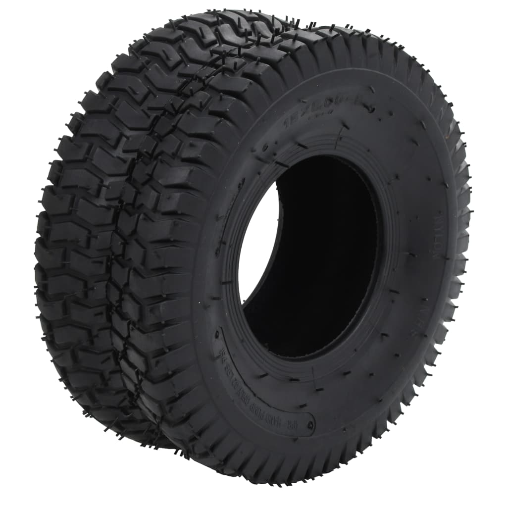 4-dijelni set guma za kolica i zračnica 15 x 6.00-6 4PR gumeni
