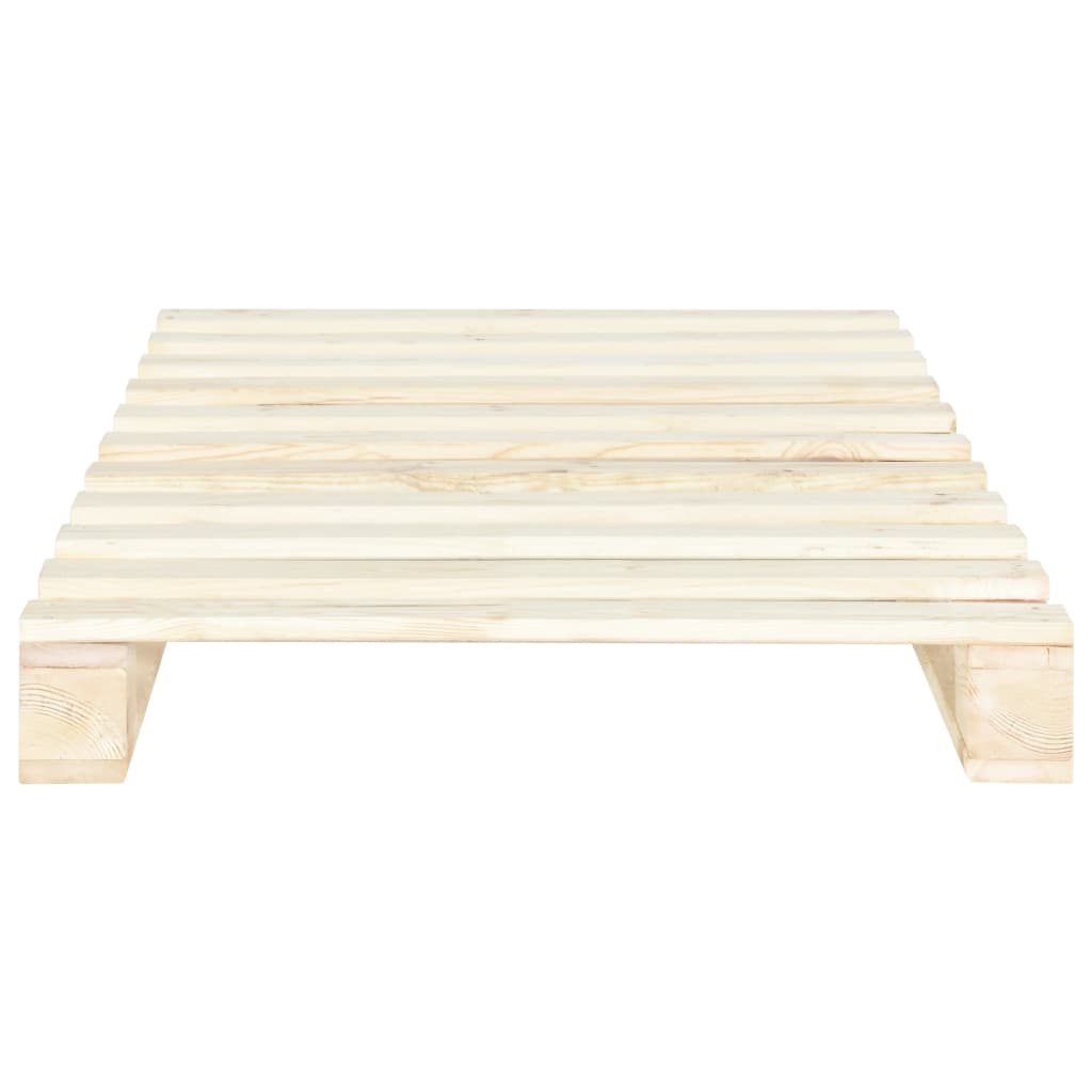 Okvir za krevet od paleta od masivne borovine 90 x 200 cm