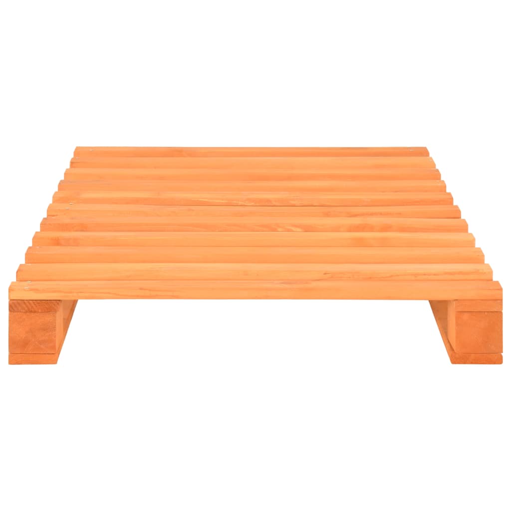 Okvir za krevet od paleta od masivne borovine smeđi 90 x 200 cm