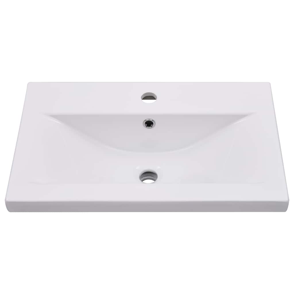 Ugradbeni umivaonik 61 x 39,5 x 18,5 cm keramički bijeli