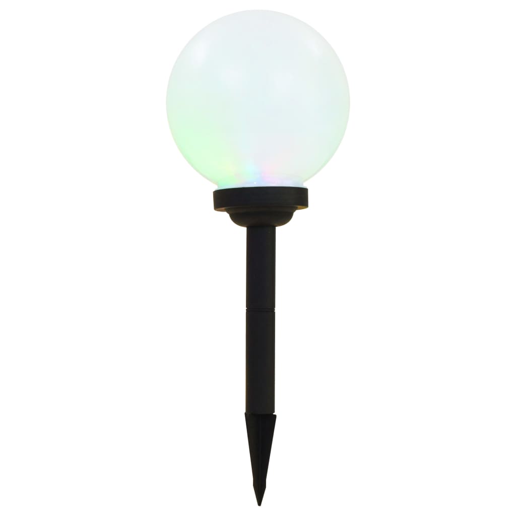 Vanjske solarne svjetiljke 6 kom LED kuglaste 20 cm RGB