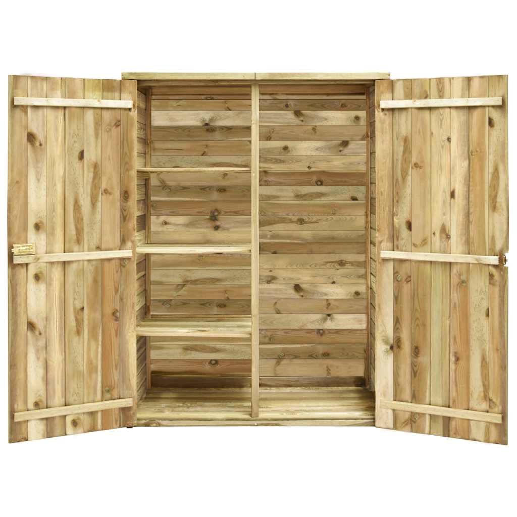 Vrtna kućica za alat od impregnirane borovine 123 x 50 x 171 cm