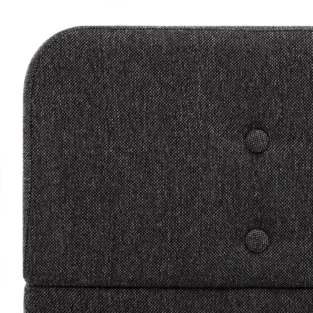 Okvir za krevet od jute tamnosivi 160 x 200 cm