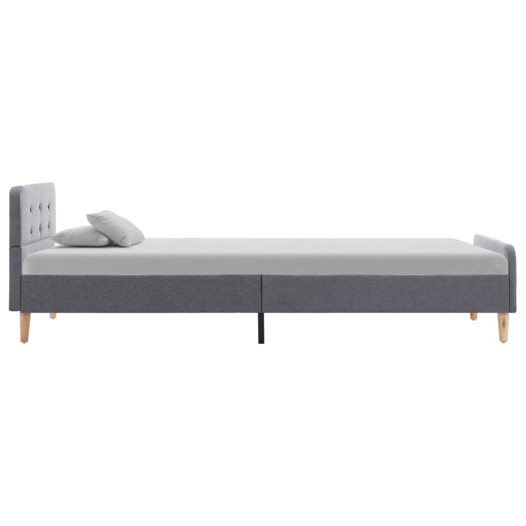 Okvir za krevet od tkanine svjetlosivi 100 x 200 cm