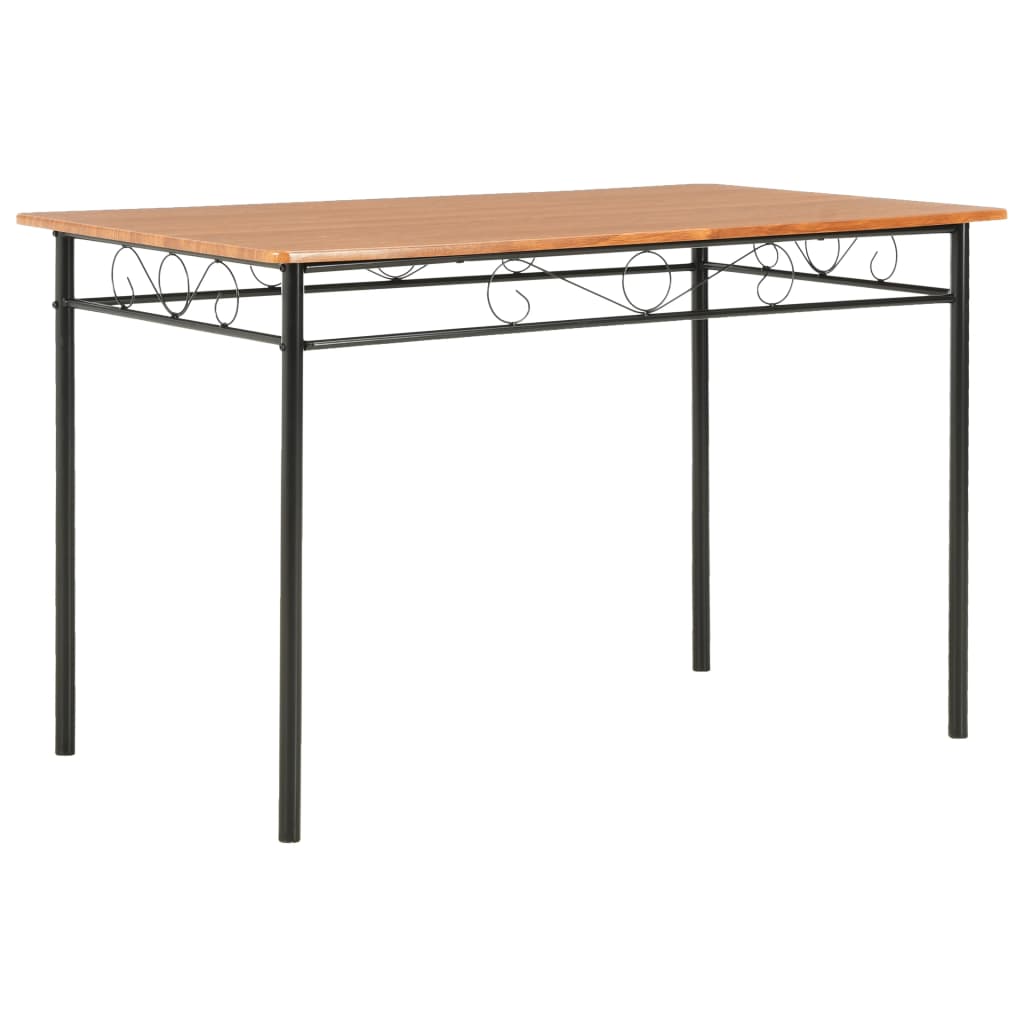 Blagovaonski stol smeđi 120 x 70 x 75 cm MDF