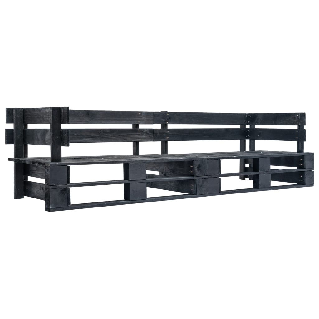 2-dijelni set vrtnih sofa od paleta od borovine s jastucima
