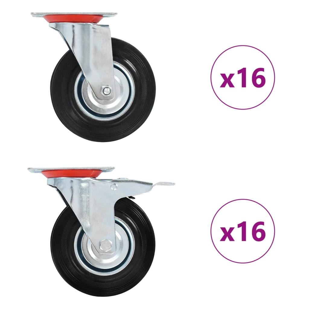 Okretni kotačići 32 kom 125 mm