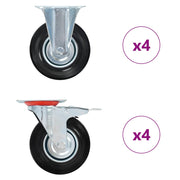 Kotačići 8 kom 125 mm