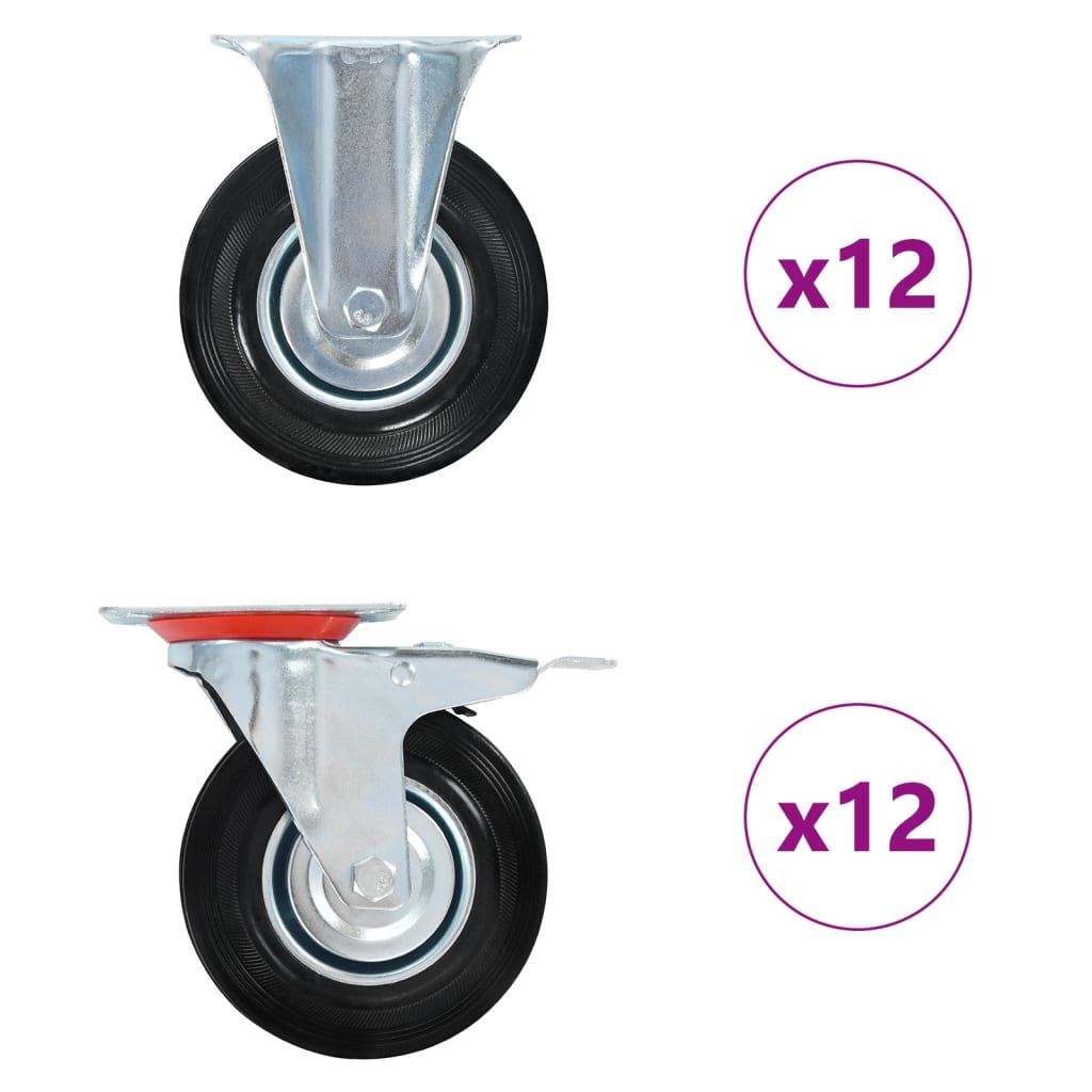 Kotačići 24 kom 125 mm