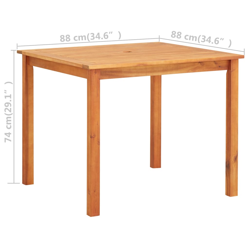 Vrtni stol od masivnog bagremovog drva 88 x 88 x 74 cm
