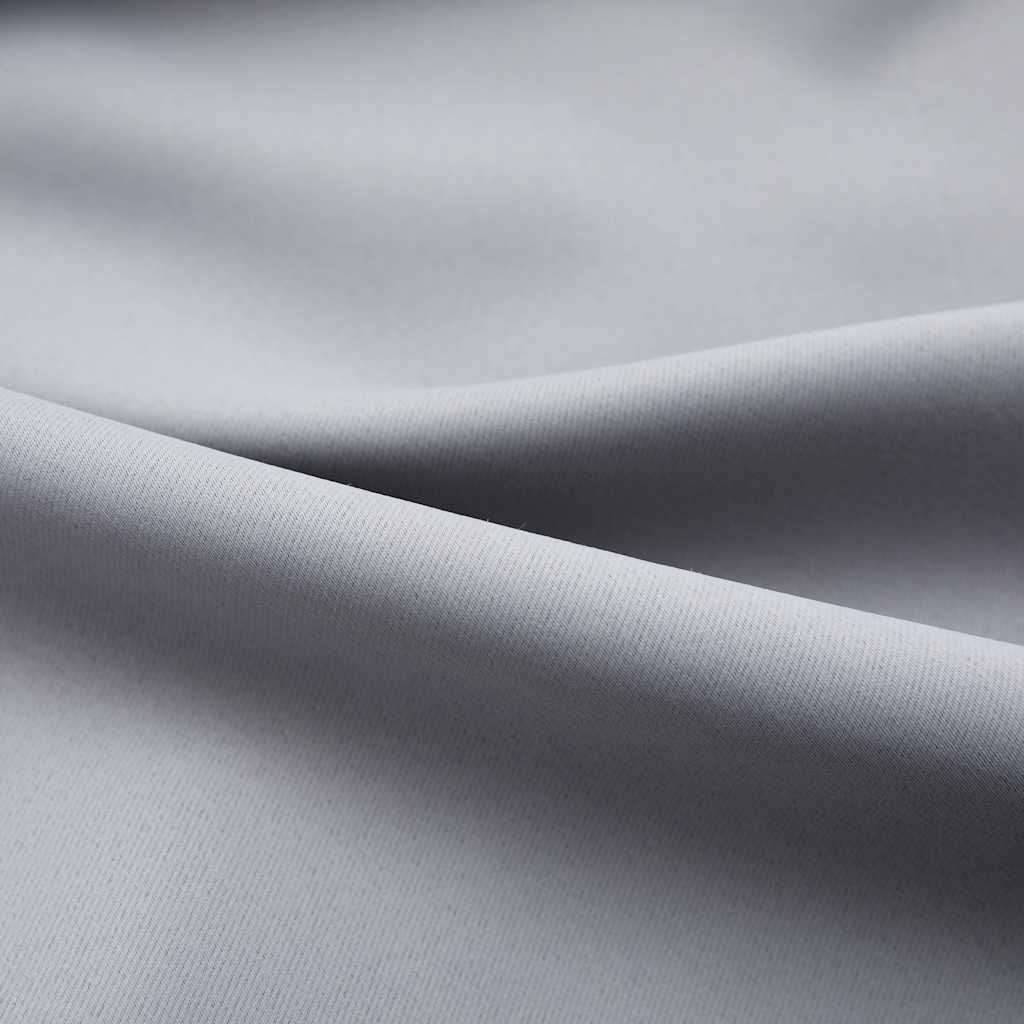 Zavjese za zamračivanje s kukama 2 kom sive 140 x 225 cm