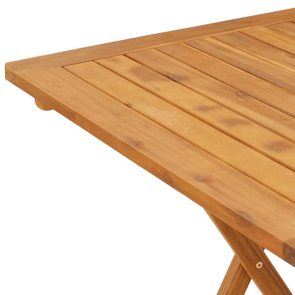 Sklopivi vrtni stol od masivnog bagremovog drva 70 x 70 x 75 cm