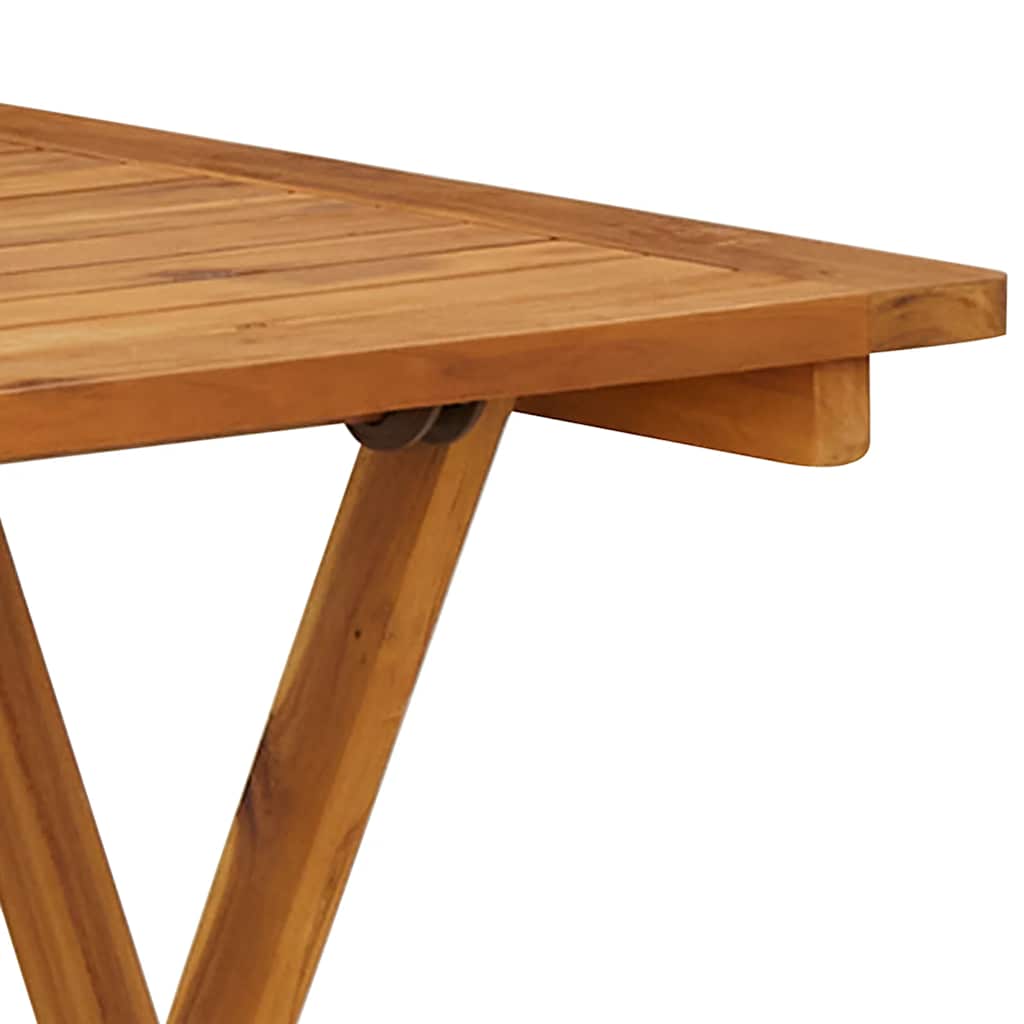 Sklopivi vrtni stol od masivnog bagremovog drva 70 x 70 x 75 cm