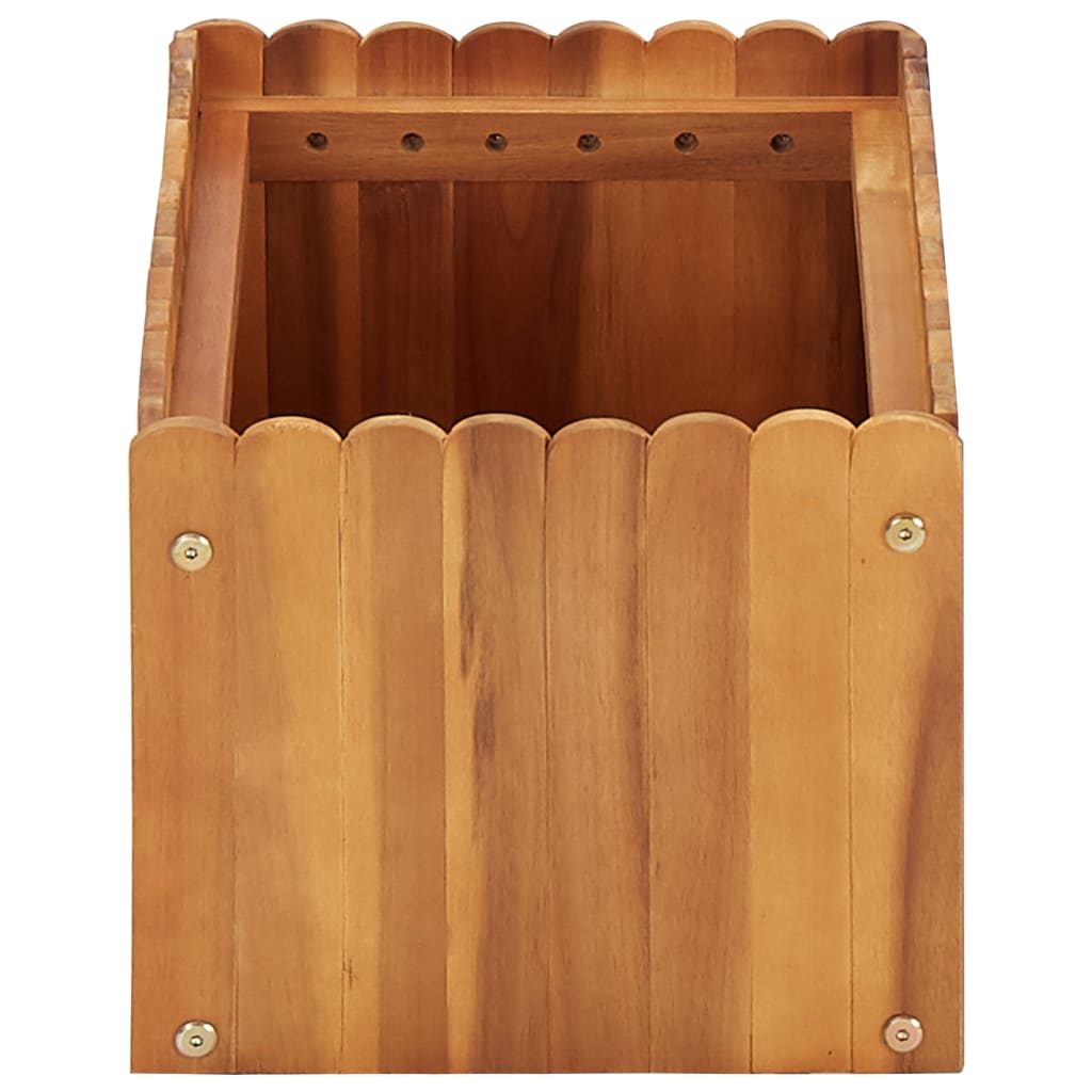 Vrtna posuda za sadnju od masivnog bagremovog drva 50x30x25 cm