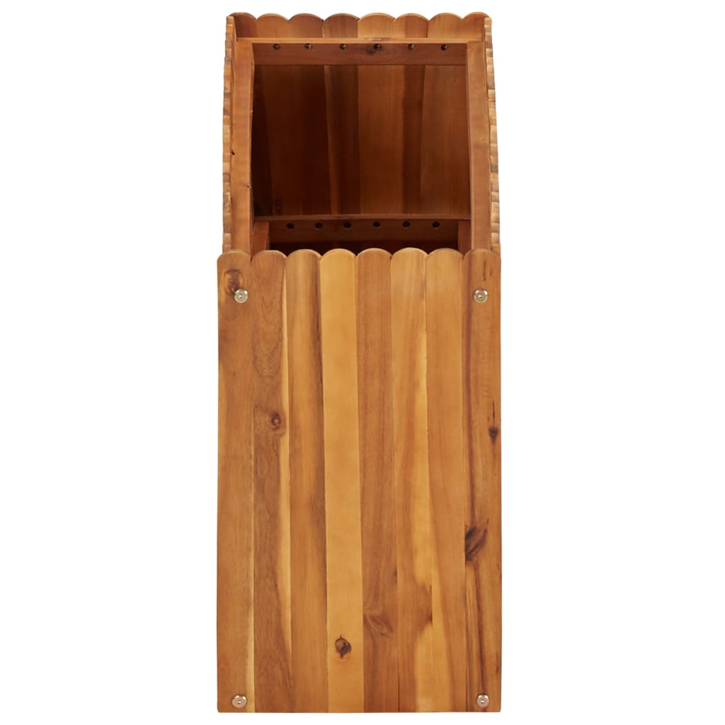 Vrtna posuda za sadnju od masivnog bagremovog drva 100x30x50 cm