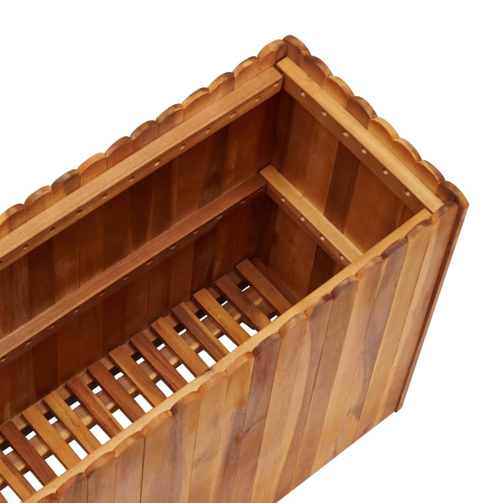 Vrtna posuda za sadnju od masivnog bagremovog drva 100x30x50 cm