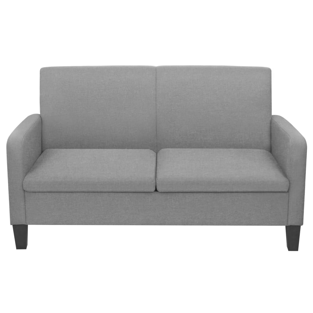 2-dijelni set sofa od tkanina svjetlosivi