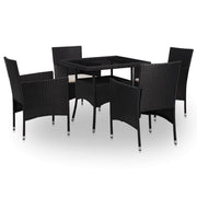 Set namještaja 5 pcs Crna