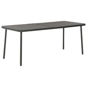 Vrtni stol tamnosivi 180 x 83 x 72 cm čelični