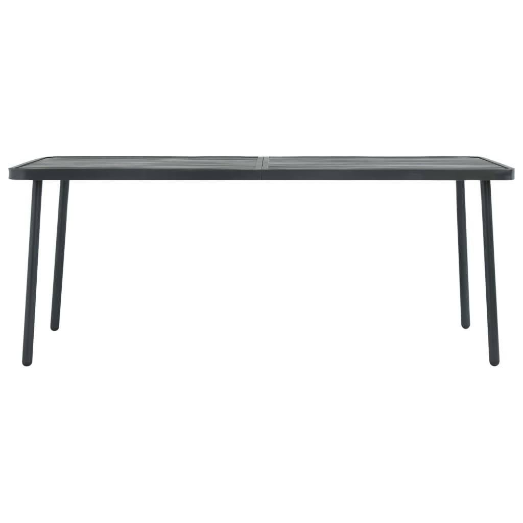 Vrtni stol tamnosivi 180 x 83 x 72 cm čelični