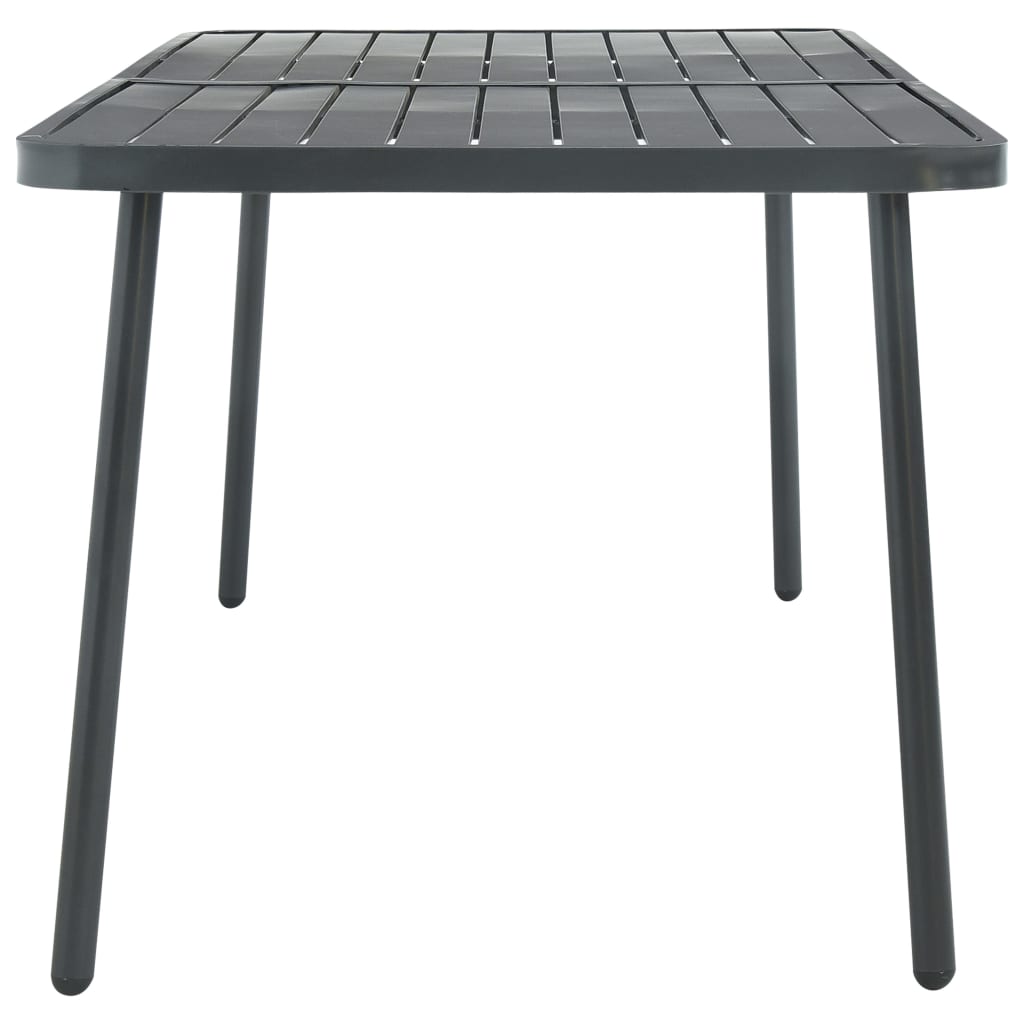Vrtni stol tamnosivi 180 x 83 x 72 cm čelični