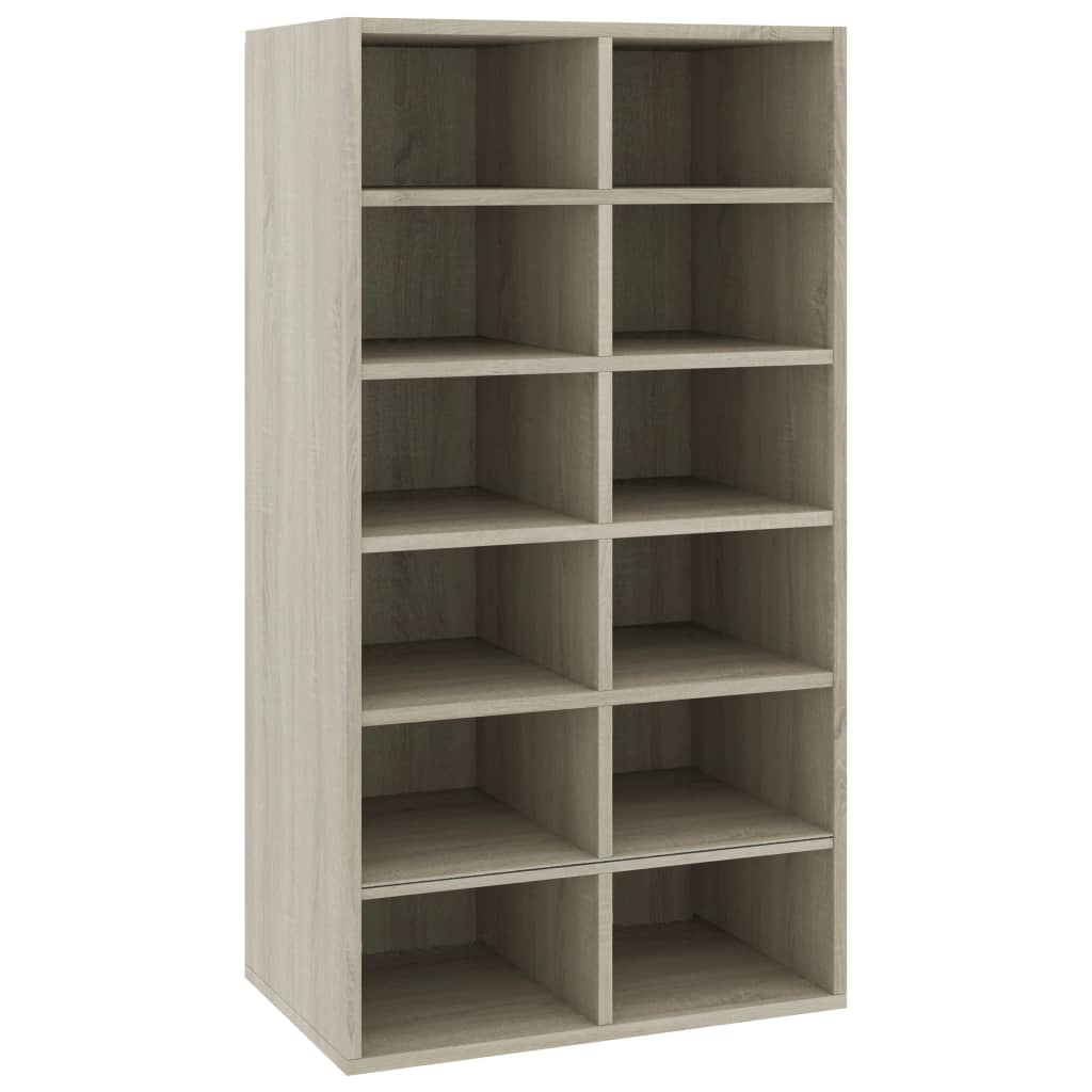 Stalak za cipele boja hrasta 54x34x100,5 cm konstruirano drvo