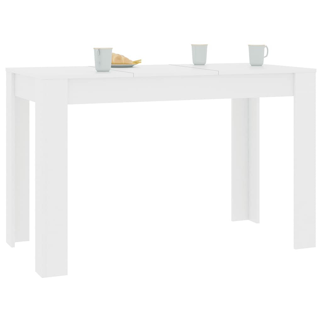 Blagovaonski stol bijeli 120 x 60 x 76 cm konstruirano drvo